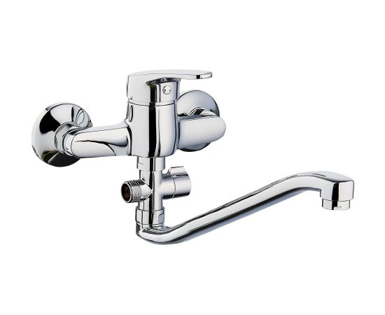 Ūdens maisītājs vannai Bora Standart S-veida snīpis, ar aksesuāriem Jaunumi Sadz. tehnika