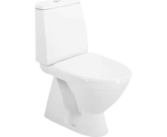 Tualetes pods Kolo Runa ar Duroplast vāku , ūdens pieslēgums no apakšas, vertikāls izvads Podi uz grīdas