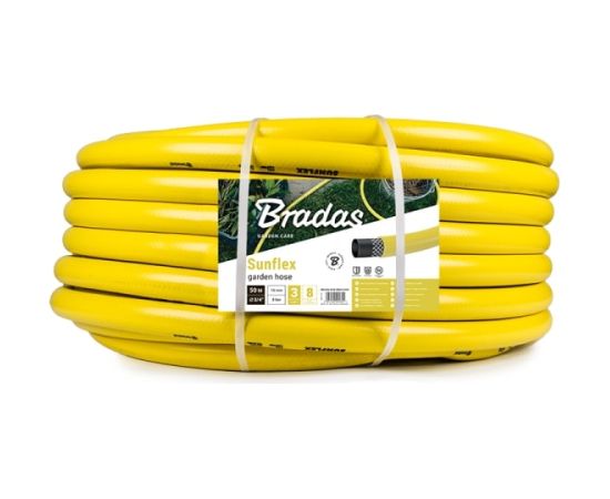 Dārza šļūtene SUNFLEX 3/4'-50 m, dzelt. Laistīšanas šļūtene 
