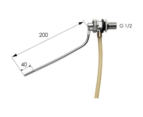 Remer Боковой впускной механизм для унитаза 1/2 Крупная бытовая техника