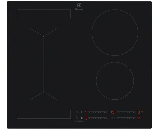 Electrolux CIV63443CT 600Series SaphirMatt SE Hob2Hood 60cm Frameless Black Iebūvējama virsma - Indukcijas