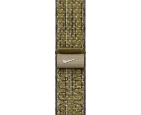 Apple Nike Sport Loop, 42mm, green/grey - Replacement band Smart pūlksteņu aksesuāri