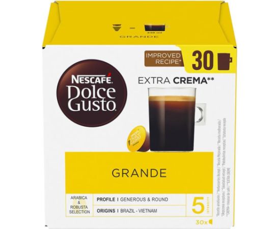 Nescafe Dolce Gusto Grande, 30 portions - Coffee capsules Kafijas kapsulas, kafija