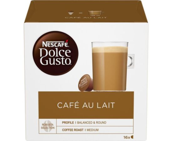 Nescafe Dolce Gusto Café Au Lait, 16 portions - Coffee capsule Kafijas kapsulas, kafija