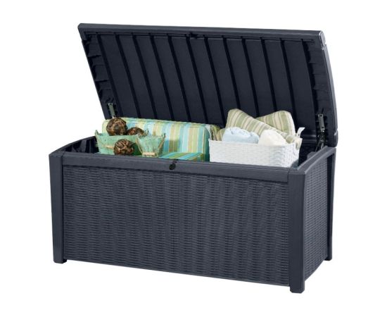 Keter Ящик для хранения Borneo Storage Box 416L серый Садовые сараи и хранилища