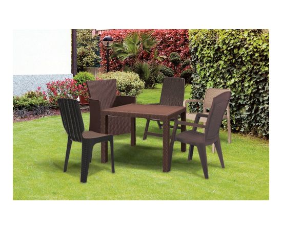 Keter Садовый стол Melody Quartet коричневый Новинки Для дома и сада 