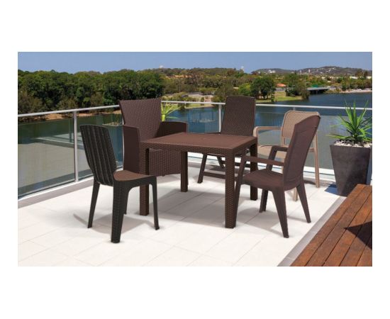 Keter Садовый стол Melody Quartet коричневый Новинки Для дома и сада 