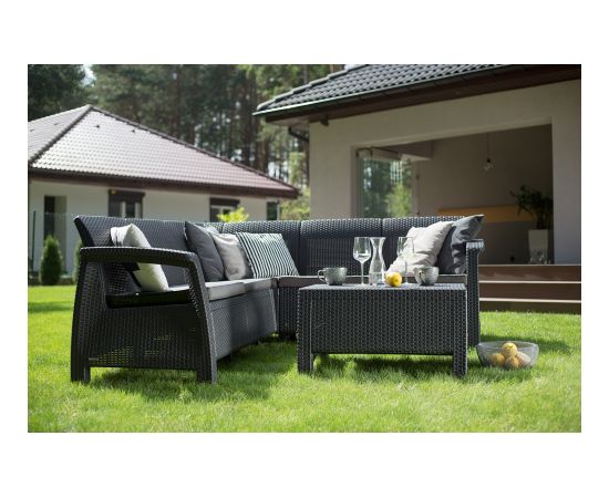 Keter Садовая мебель Corfu Relax Set серая Dārza mēbeļu komplekti