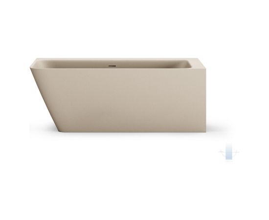 PAA Quadro Corner A Brīvi Stāvoša Akmens Masas Stūra Vanna Bēša Jaunumi Sadz. tehnika