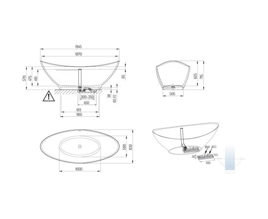 PAA Felice Silk Brīvi Stāvoša Akmens Masas Vanna Bēša Jaunumi Sadz. tehnika