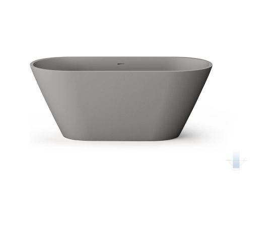 PAA Deco Nudo Brīvi Stāvoša Akmens Masas Vanna Bēša Matēta Pelēka Из каменной массы