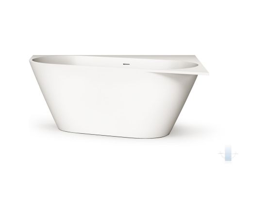 PAA Deco Corner A Brīvi Stāvoša Akmens Masas Vanna Balta Jaunumi Sadz. tehnika