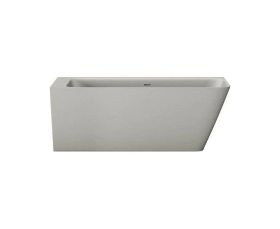 PAA Quadro Corner D Brīvi Stāvoša Akmens Masas Stūra Vanna Matēta Pelēka Из каменной массы