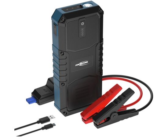 Powerbank / auto starteris 600A/2500A 59.2Wh IP65 USB-A/USB-C 15W Jump Starter 16.0 ANSMANN Power-банки