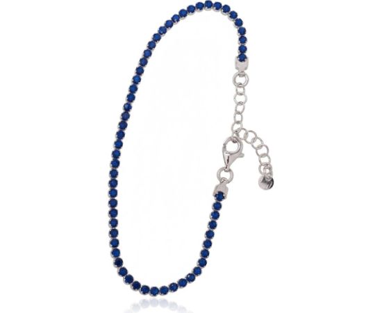 Sudraba aproce #2600450(PRh-Gr)_CZ-B, Sudrabs 925°, rodijs (pārklājums), Cirkoni, garums: 17 cm, 2.8 gr.  "Orio" kolekcija