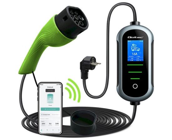 Qoltec 52435 Elektrisko automašīnu lādētājs 3.5kW Telefonu lādētāji 12v Automašīnām