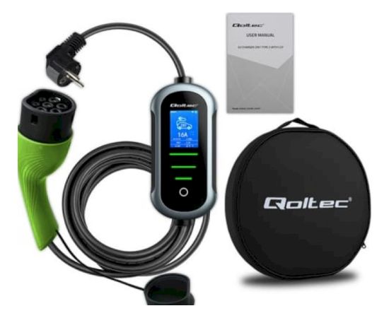 Qoltec 52435 Elektrisko automašīnu lādētājs 3.5kW Telefonu lādētāji 12v Automašīnām