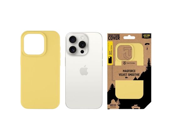 Tactical MagForce Velvet Smoothie Cover Защитный чехол для Apple iPhone 15 Pro / банановый Чехлы - альтернативные