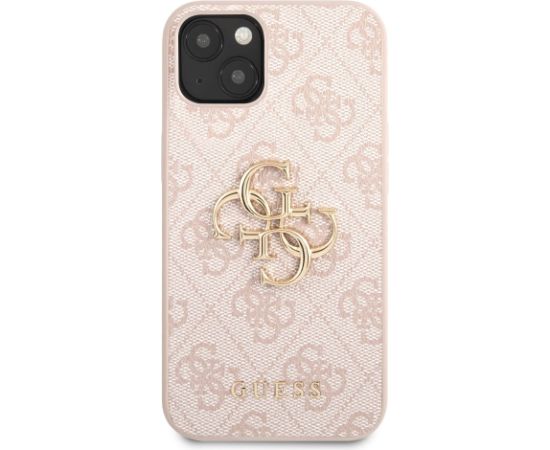 Guess PU 4G Metal Logo Case Aizsargapvalks priekš iPhone 13 / rozā Neoriģinālie Maciņi