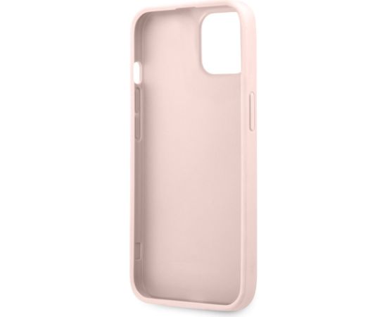 Guess PU 4G Metal Logo Case Aizsargapvalks priekš iPhone 13 / rozā Neoriģinālie Maciņi