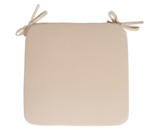 Krēsla p?rsegs VELVET NEW 39x39xH2,5cm, gaiši bēšs Jaunumi -Dārzam