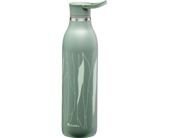 Aladdin Termopudele CityLoop Thermavac eCycle Water Bottle 0.6L pārstrādāta nerūs. tērauda / pelēcīgi zaļa Leaf Pudeles