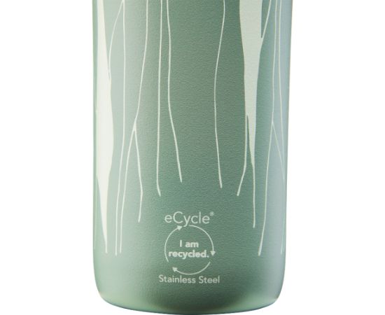 Aladdin Termopudele CityLoop Thermavac eCycle Water Bottle 0.6L pārstrādāta nerūs. tērauda / pelēcīgi zaļa Leaf Pudeles