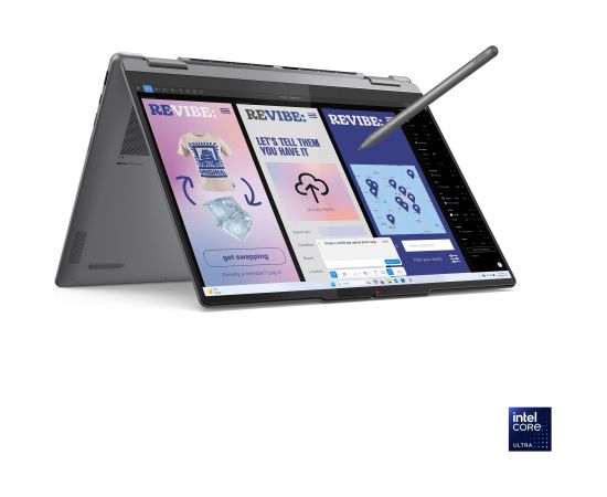 Lenovo Yoga 7 2-in-1 14ILL10 Luna Grey 14 " OLED Touchscreen WUXGA 1920 x 1200 pixels Intel Core Ultra 7 256V 16 GB Soldered LPDDR5x Solid-state drive capacity 512 GB Intel Arc Graphics 140V Windows 11 Home 802.11be Bluetooth version 5.4 Keyboard language Portatīvie datori