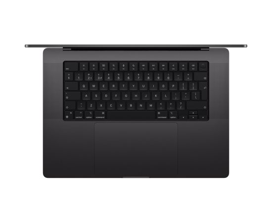 Apple MacBook Pro Space Black 16 " 3456 x 2234 pixels Apple M4 Pro 24 GB Solid-state drive capacity 512 GB Apple M4 Pro chip 14-core CPU/20-core GPU macOS 802.11ax Bluetooth version 5.3 Keyboard language English Keyboard backlit Warranty 12 month(s) Portatīvie datori