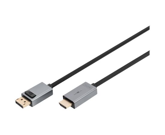 Digitus 4K DisplayPort Adapter Cable, DP - HDMI Type A DB-340202-018-S 1.8 m  Кабель HDMI