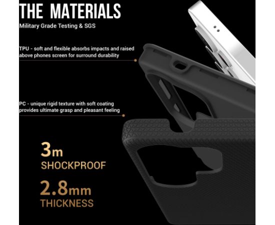 Perfectionists Triangle Case Samsung S918 S23 Ultra 5G black Neoriģinālie Maciņi