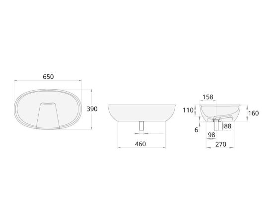 PAA Bella Silk Vannas Istabas Izlietne Balta Крупная бытовая техника