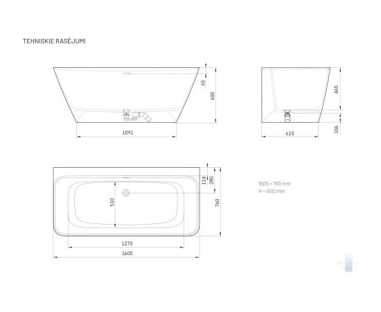 PAA Quadro Wall Silk Brīvi Stāvoša Akmens Masas Vanna Koraļļu Крупная бытовая техника
