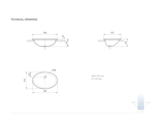PAA Ovo Silk In Iebūvējama Akmens Masas Izlietne Bēša Крупная бытовая техника