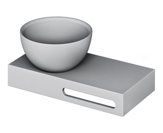 PAA DO Akmens Masas Izlietne Ar Plauktu Matēta Pelēka Jaunumi Sadz. tehnika