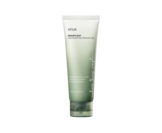 Anua Heartleaf LHA Moisture Peeling Gel - Jemný gelový peeling pro citlivou pleť se sklonem k akné 120ml Ķermeņa kosmētika