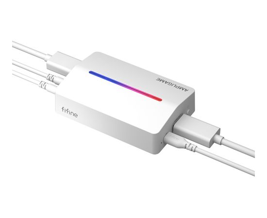 Fifine V3W, HDMI to USB-A capture card (white) Piederumi konsolēm