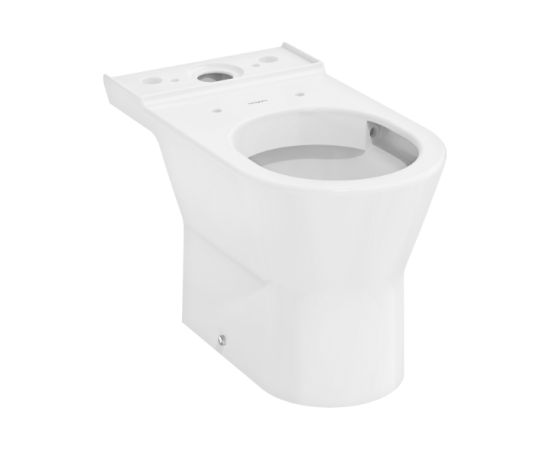 Hansgrohe poda apakša EluPura Original S rimless, 360x640 mm, horizontāls izvads, AquaChannel  Flush, balts Tualetes Podi uz grīdas