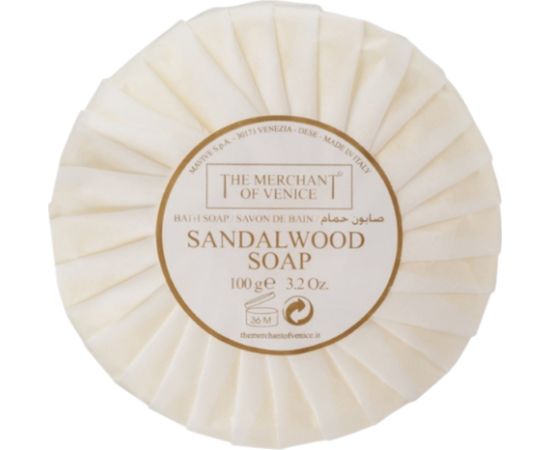 The Merchant Of Venice, Sandalwood, Soap Bar, Body, 100 g Šķidrās ziepes / ziepes