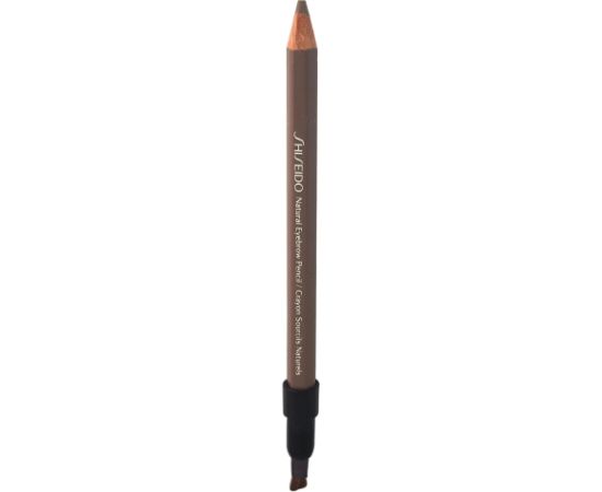 Shiseido, Natural, Double-Ended, Eyebrow Cream Pencil & Brush 2-In-1, BR603, Light Brown, 1.1 g *Tester Dekoratīvā kosmētika