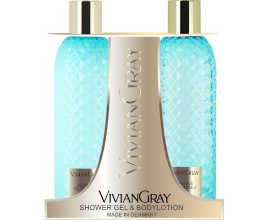 Set Vivian Gray: Gemstone, Jasmine & Patchouli, Soothing, Shower Gel, For All Skin Types, 300 ml + Gemstone, Jasmine & Patchouli, Hydrating, Body Lotion, 300 ml Парфюмерные наборы