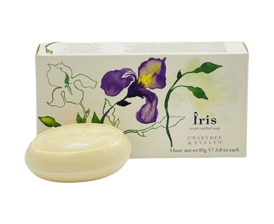 Set Trio, Crabtree & Evelyn, Iris, Hydrating, Soap Bar, 3 pcs, 85 g Жидкое мыло