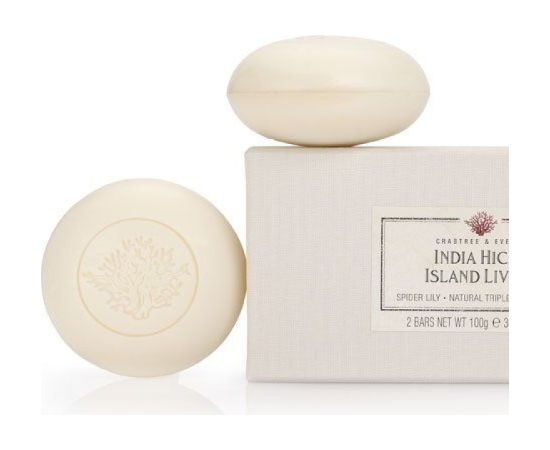 Set Duo, Crabtree & Evelyn, India Hicks Island Living, Hydrating, Soap Bar, 2 pcs, 100 g Šķidrās ziepes / ziepes