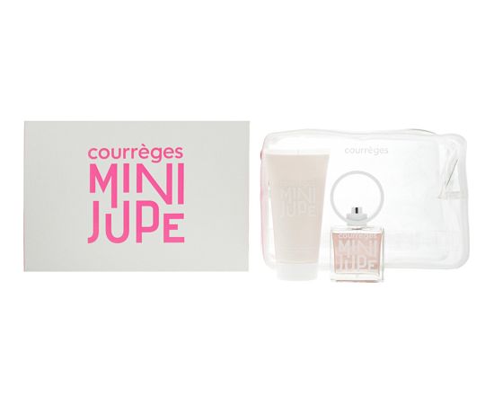 Andre Courreges Set Courreges: Mini Jupe, Eau De Parfum, For Women, 50 ml + Mini Jupe, Hydrating, Body Cream, For Face, All Day, 150 ml Dāvanu komplekti