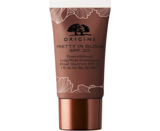 Origins, Pretty In Bloom, Long Wearing, Cream Foundation, Nr. 730, Very Deep Warm, SPF 20, 30 ml Sejas kopšana