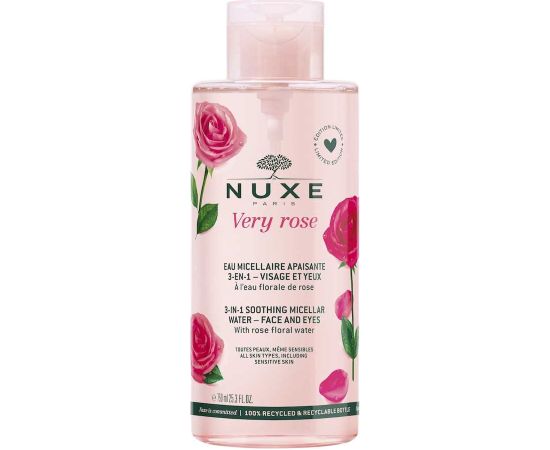 Nuxe, Very Rose, Cleansing, Micellar Water, For All Skin Types, 750 ml Sejas kopšana