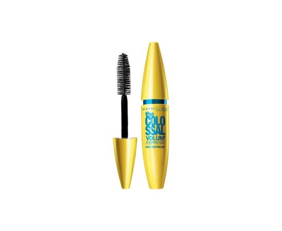 Maybelline, The Colossal Volume Express, Collagen, Waterproof, Volum, Mascara, Glam Black, 10 ml Dekoratīvā kosmētika