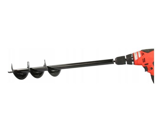 Geko WIERTŁO DO GLEBY 10x80cm /SILVER Zemes un ledus urbji