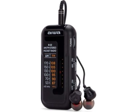 AIWA R22 Pārnēsājams Radio ar Austiņām Bezvadu skaļruņi