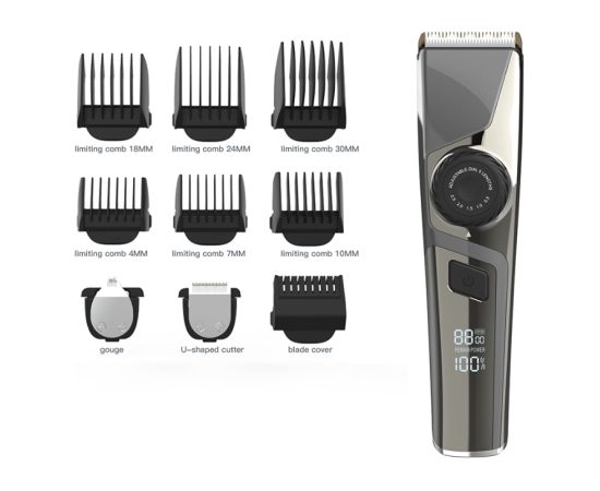 XO CF16 Беспроводной триммер для волос с цифровым дисплеем Красота и здоровье 